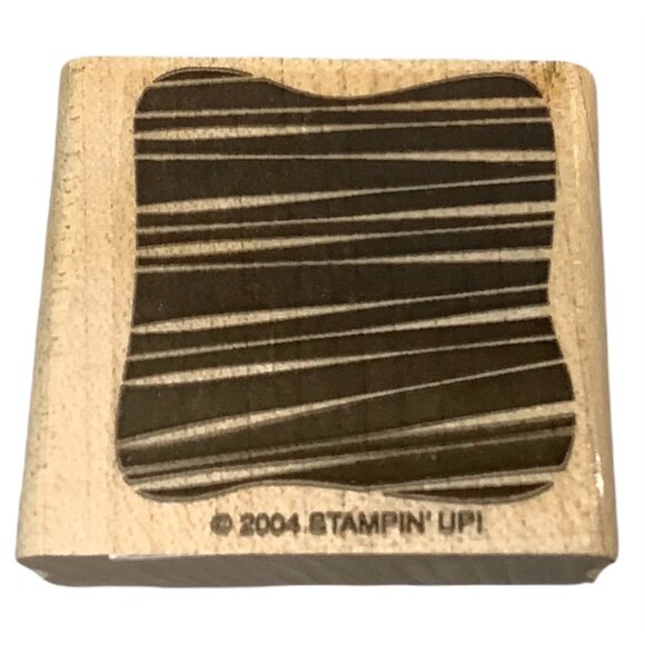 Stampin Up! Rubber Wooden Stamps Little Layers Abstract Patterns Picture Frame B - Picture 6 of 6